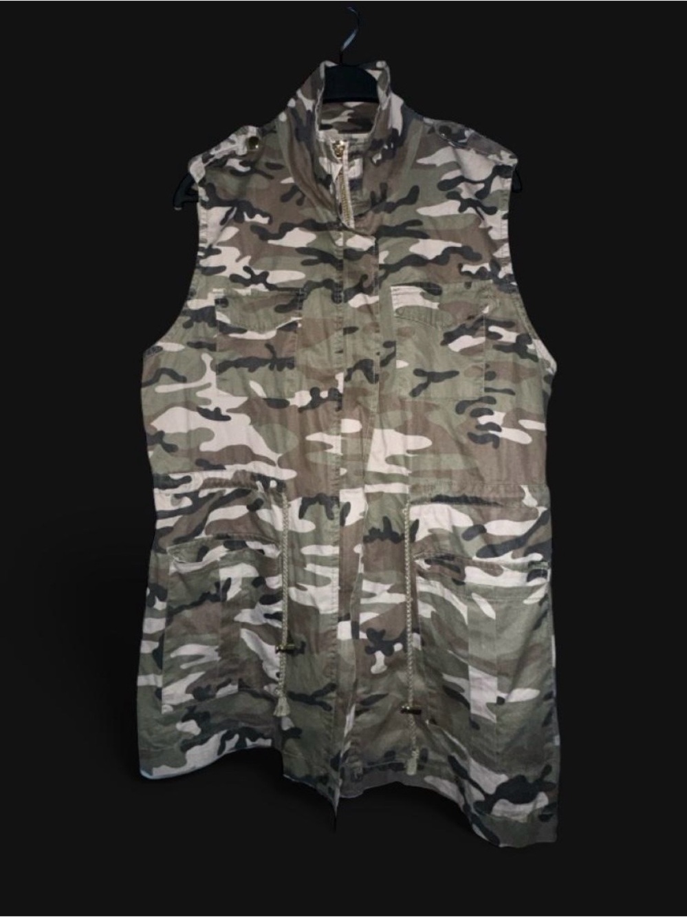 Angel Kiss Large Long Camo Vest